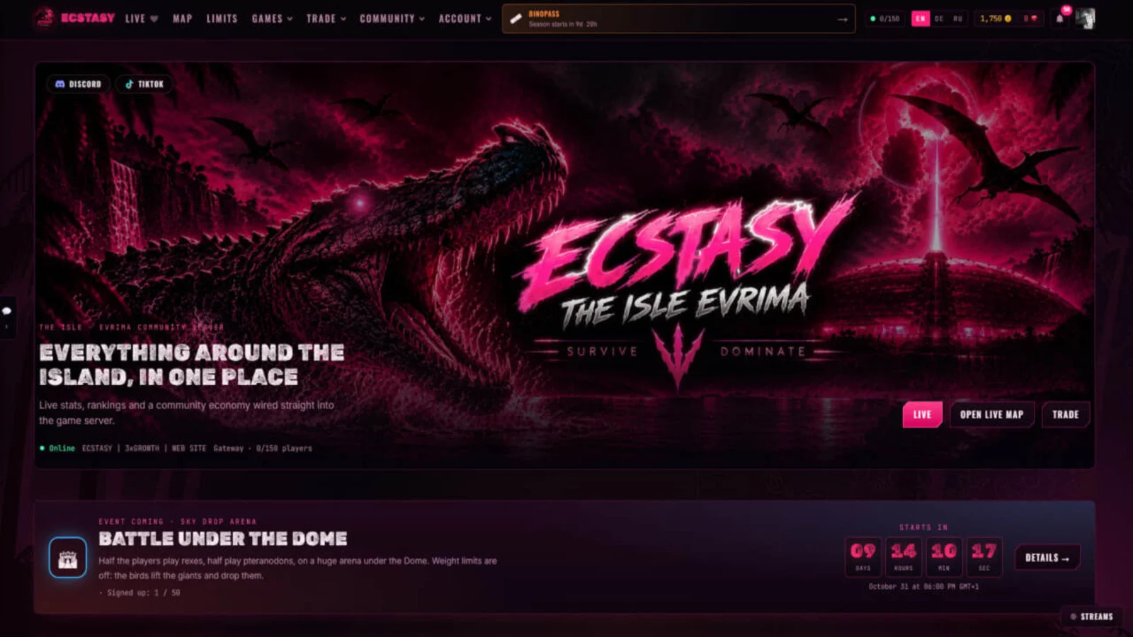 Screenshot 3 vom The Isle-Server: ECSTASY
