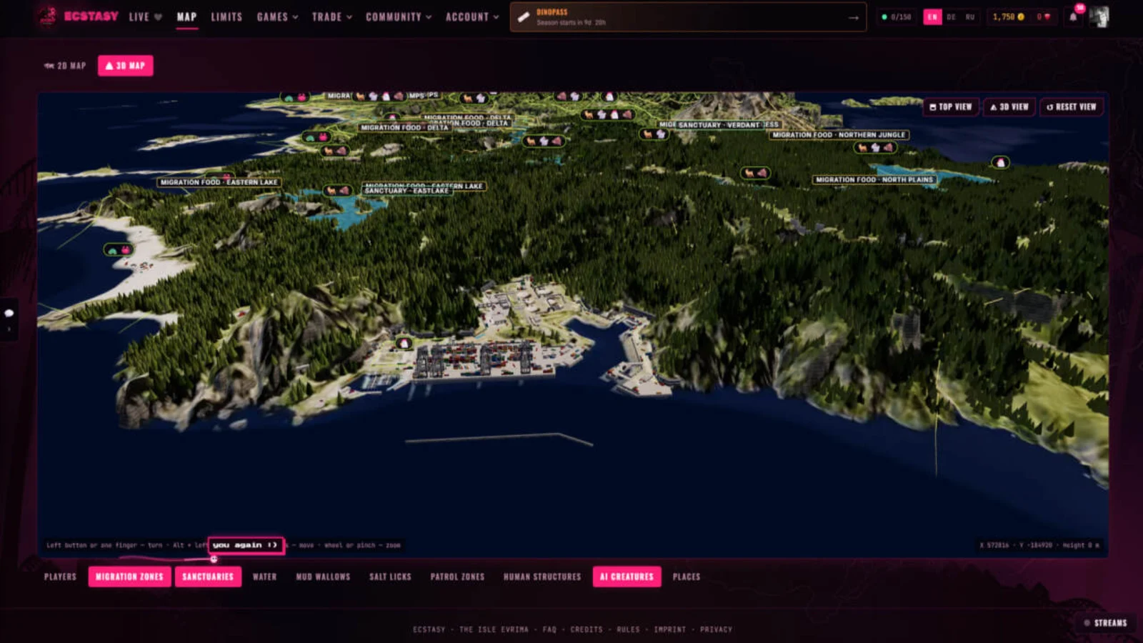 Screenshot 2 vom The Isle-Server: ECSTASY