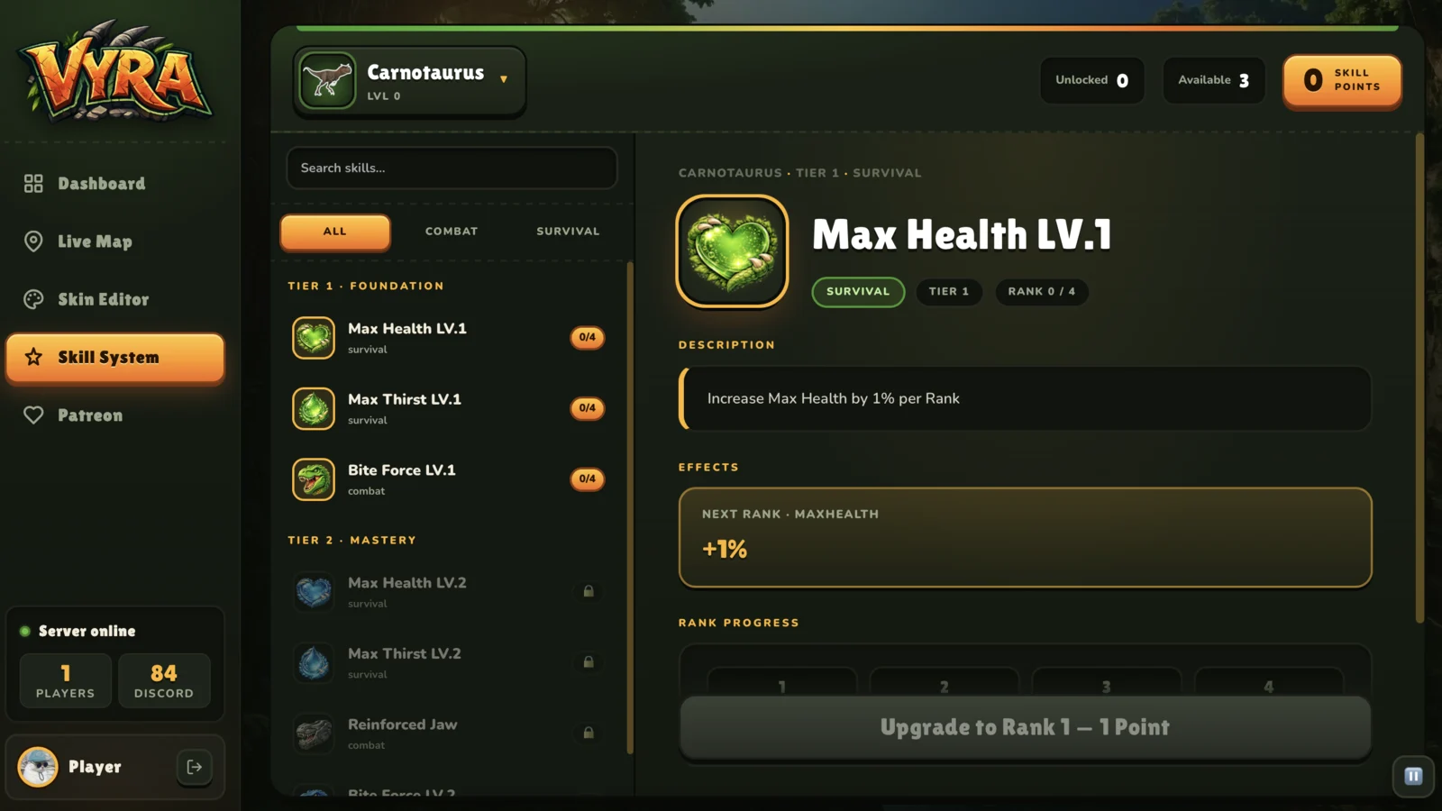 Screenshot 2 vom The Isle-Server: VYRA